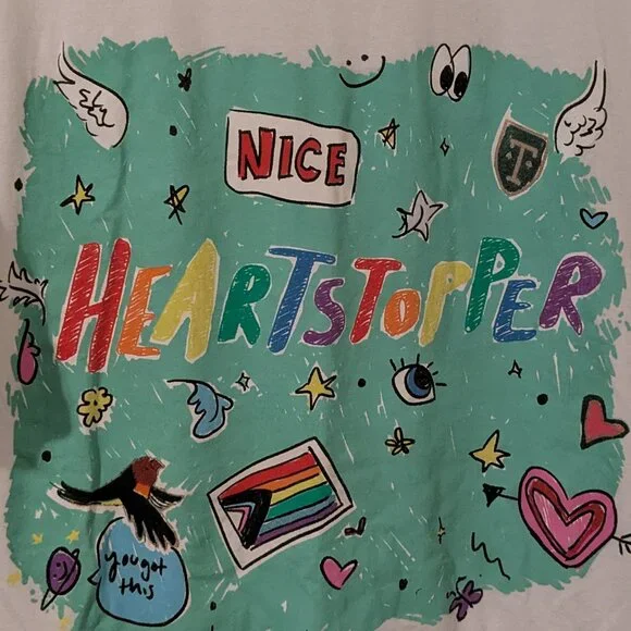 Heartstopper XL unisex 100% cotton tee - Picture 2 of 4